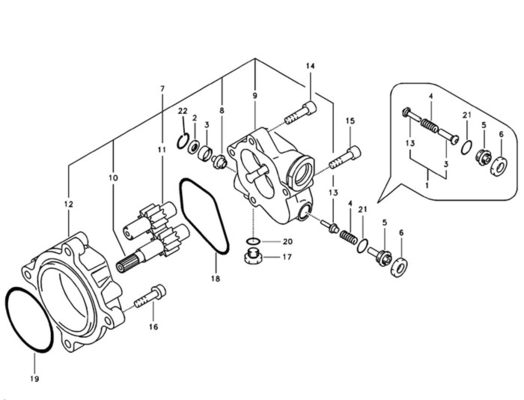 Gear Pump SA8230-08800 SA823008800 VOE 14535458 VOE14535458 VOE 14535459 VOE14535459 For EC210BLC