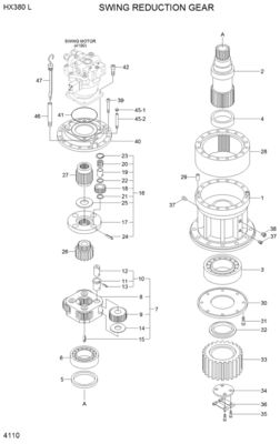Excavator Spare Parts Oil Seal XKAQ-00149 For R360LC7 R380LC9SH