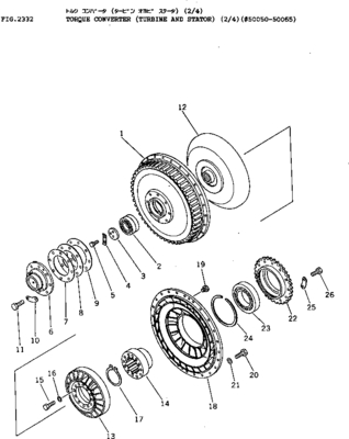 Turbine Assy 144-13-11511 1441311511 144-13-11522 1441311522 for D65A D75A