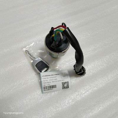 Hyunsang Excavator Parts Switch With Key 21N4-10400 For HL730-7 HL730-7A HL730TM-7 HL730TM-7A