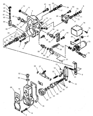 Excavator Parts 1369518 136-9518 Solenoid Stop 24V for 315B 315C