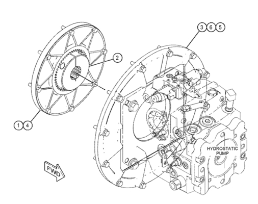 Wheel Loader Parts 346-8615 3468615 Coupling for 924K 930K 938K
