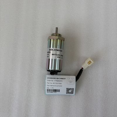 Excavator Parts Fuel Shutdown Solenoid 897329-5680 for Engine 3LB1 4LB1 3LD1 3LD2 4LE1 Excavator EX55