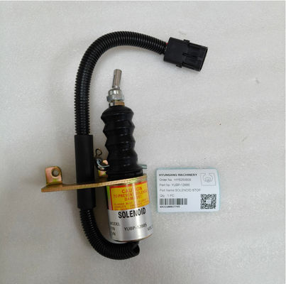 Hyunsang Excavator Parts SOLENOID STOP YUBP-12885 for Hyundai HX340
