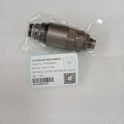 Valvola di sicurezza Overlord per parti di escavatori Hyunsang 31N8-17430 per escavatori Hyundai R215-7 R225-7