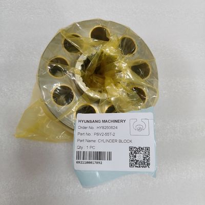 Hyunsang Excavator Parti di ricambio Blocco cilindro PSV2-55T-2 Per Kayaba pompa idraulica