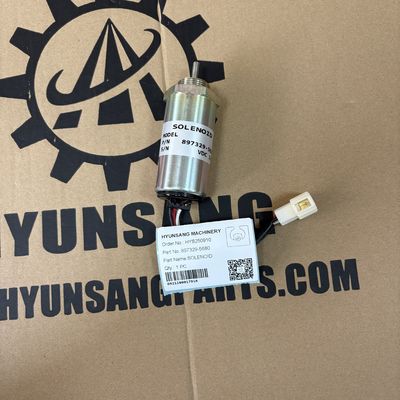 Excavator Parts Fuel Shutdown Solenoid 897329-5680 for Engine 3LB1 4LB1 3LD1 3LD2 4LE1 Excavator EX55