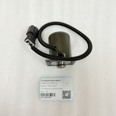 Excavator Parts Solenoid Valve 708-2L-25211 For PC200-5 PC200-6 PC300-6